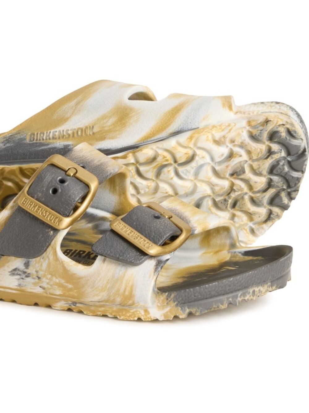 NEW Birkenstock Arizona EVA Kids Glamour GOld Multi 28 Toddler 10 Unisex
